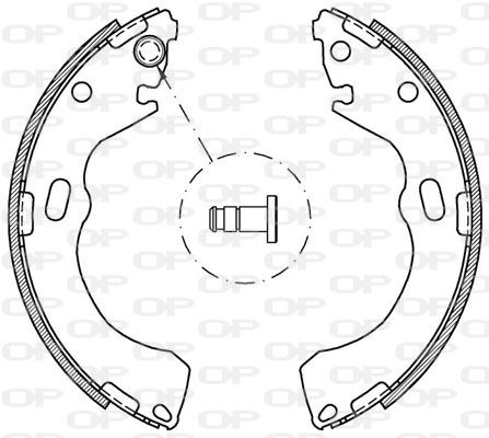 OPEN PARTS Piduriklotside komplekt BSA2075.00